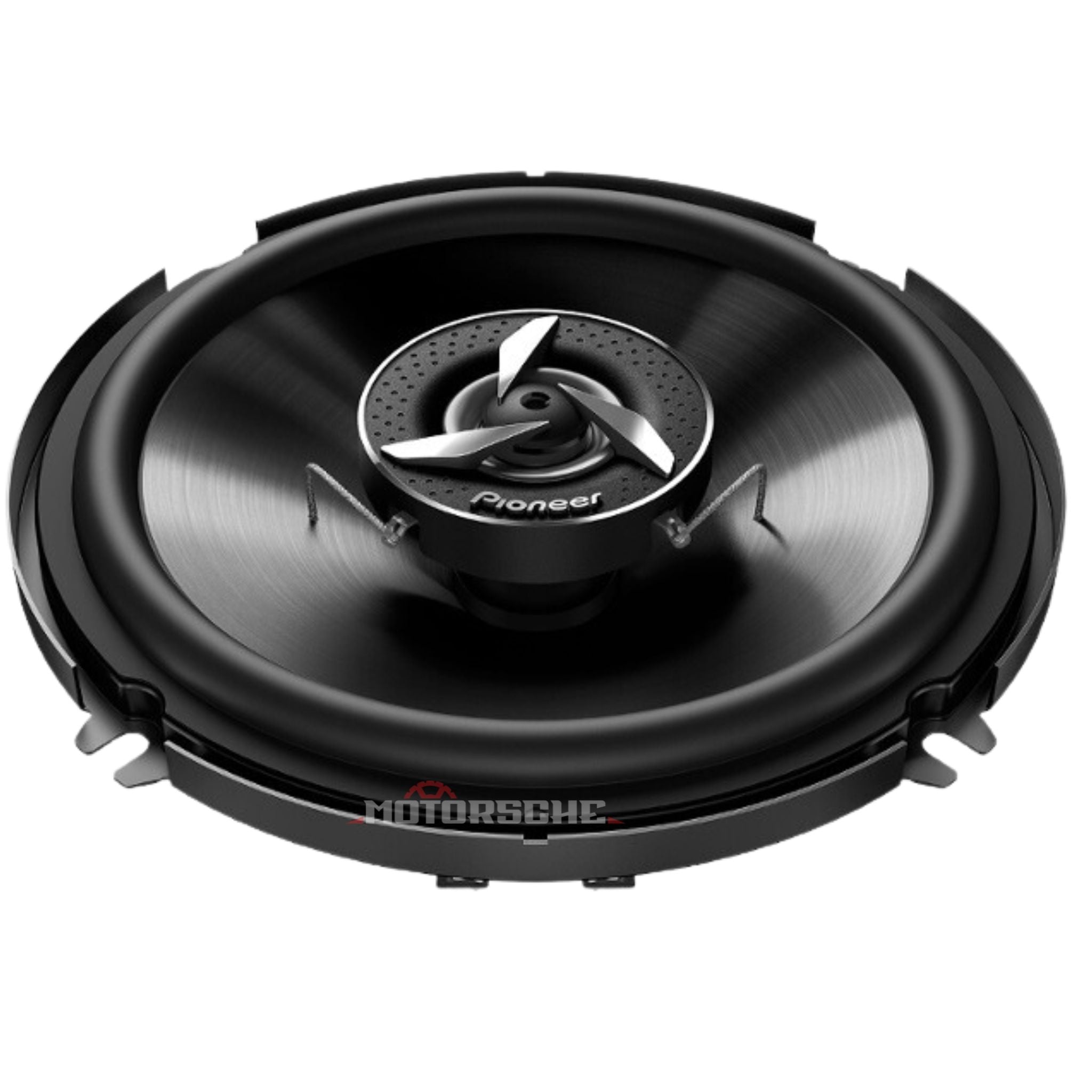 Pioneer car speaker on a white background